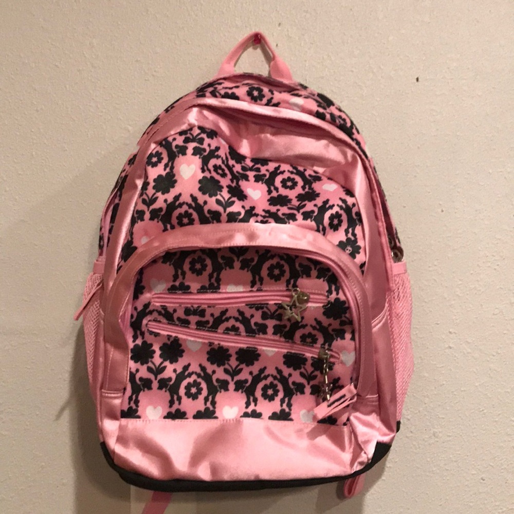 Pink poodle backpack